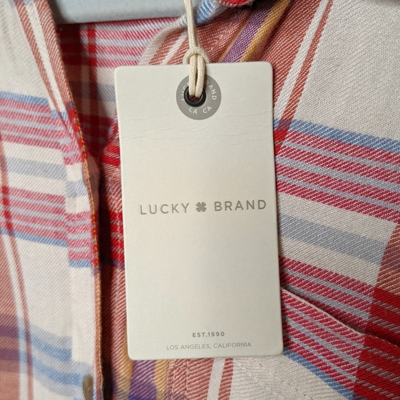 [SOLD] LUCKY BRAND Lightweight Plaid Shirt NWT - Picture 9 of 11